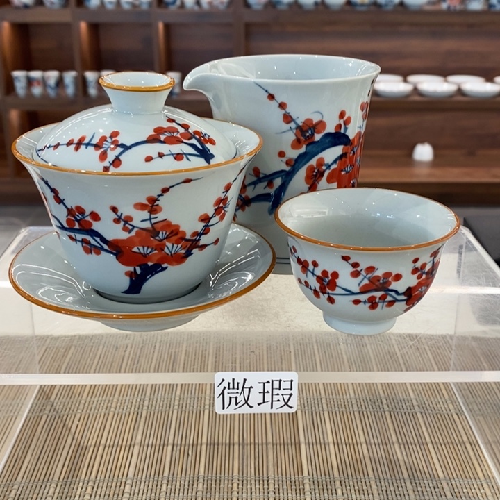 釉下老陶泥手工绘制