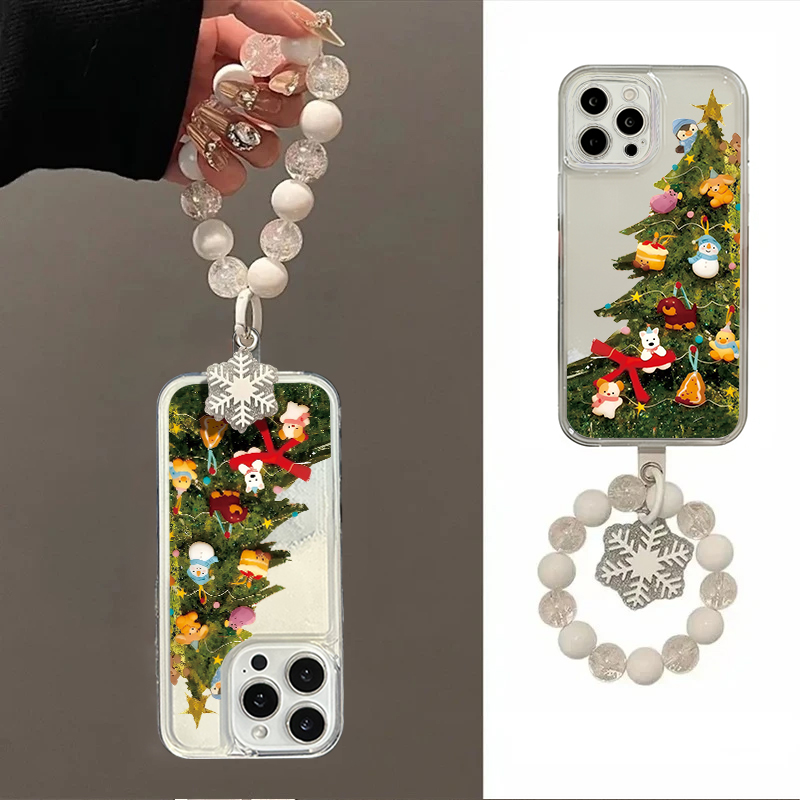 YHLS0031挂链适用iphone16流沙手机壳华为P70vivo小米oppo套