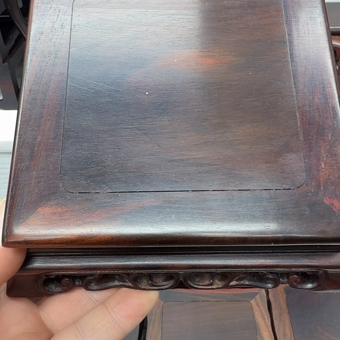 木大红酸枝12.5正方外爬脚