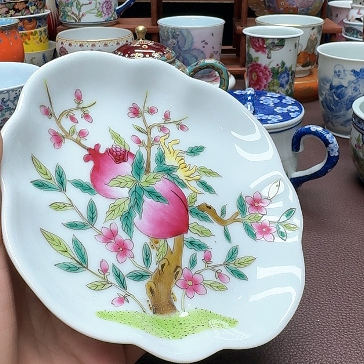 瓷片景德镇仿古手工制作精品展示