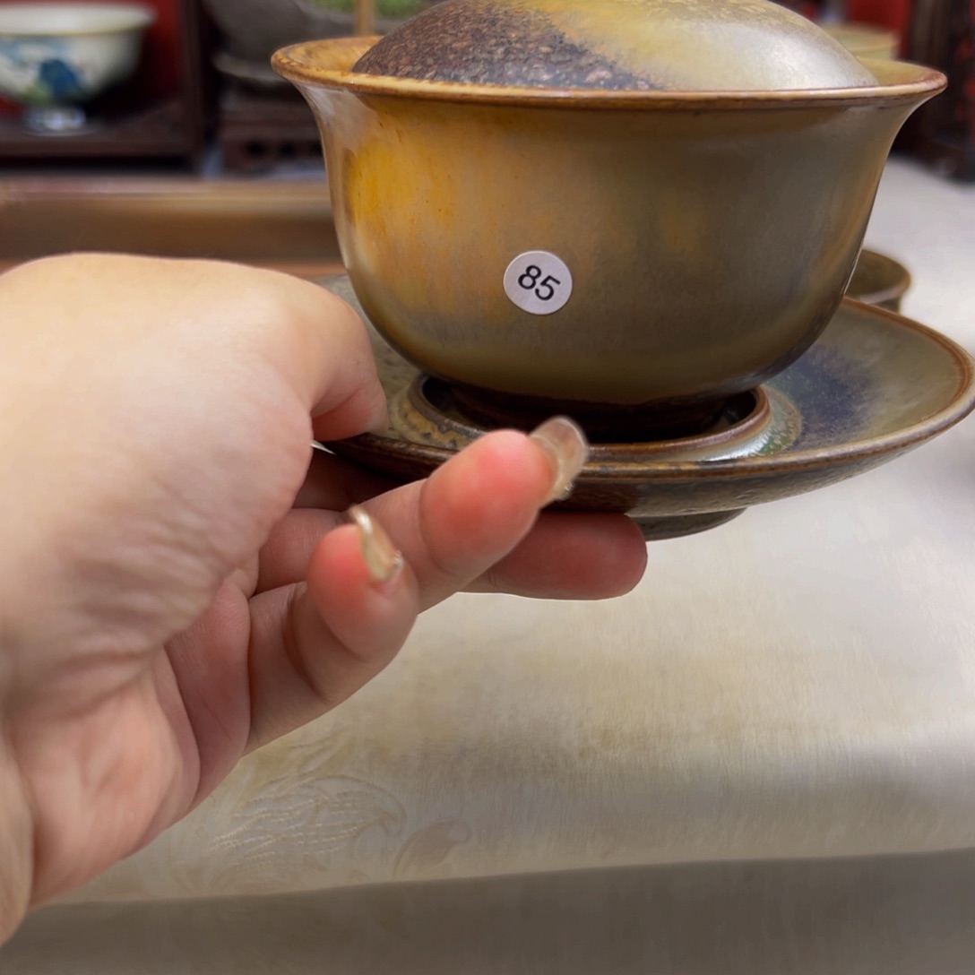 杯子纯手工柴烧主人杯微瑕