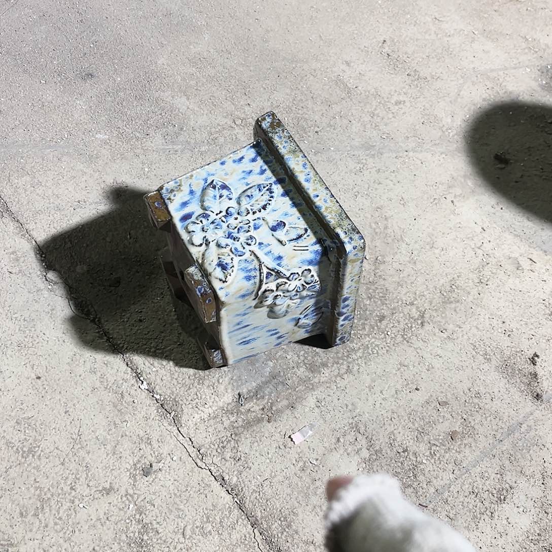 紫砂花盆四个花盆