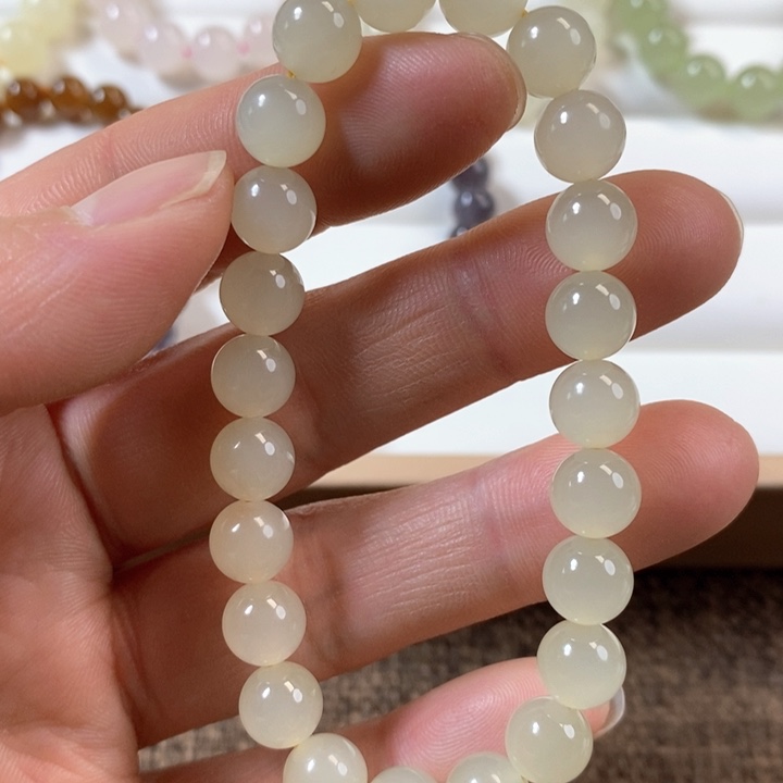 和田玉手串未镶嵌