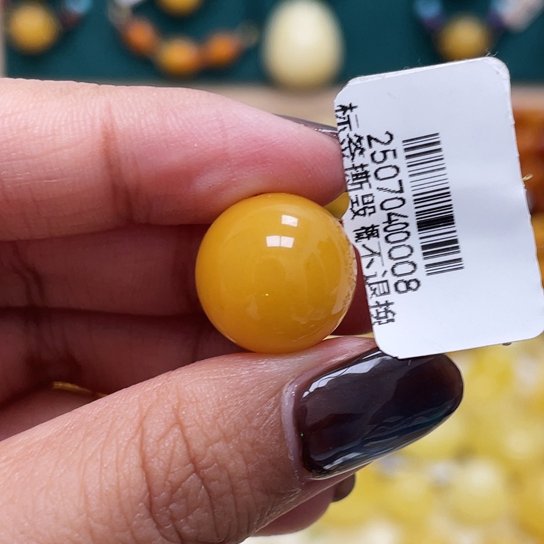 蜜蜡未镶嵌珠宝奇石14.0mm圆珠