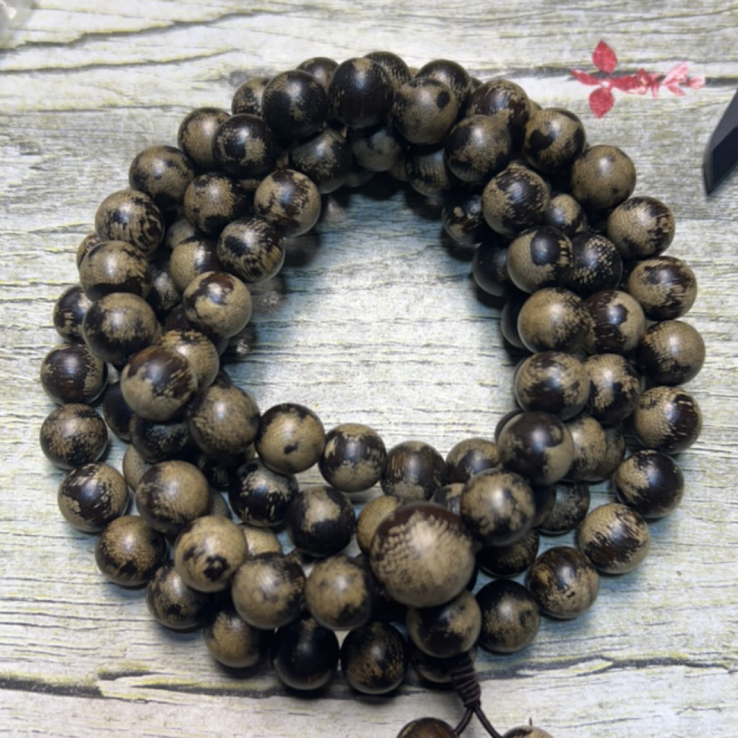 36 福来精选文玩沉香木作手串12mm