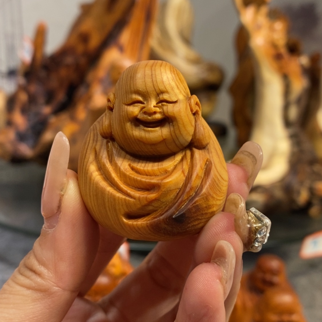 【闪购商品】柏木（崖柏）根雕木雕工艺品摆件，满十送一手把件