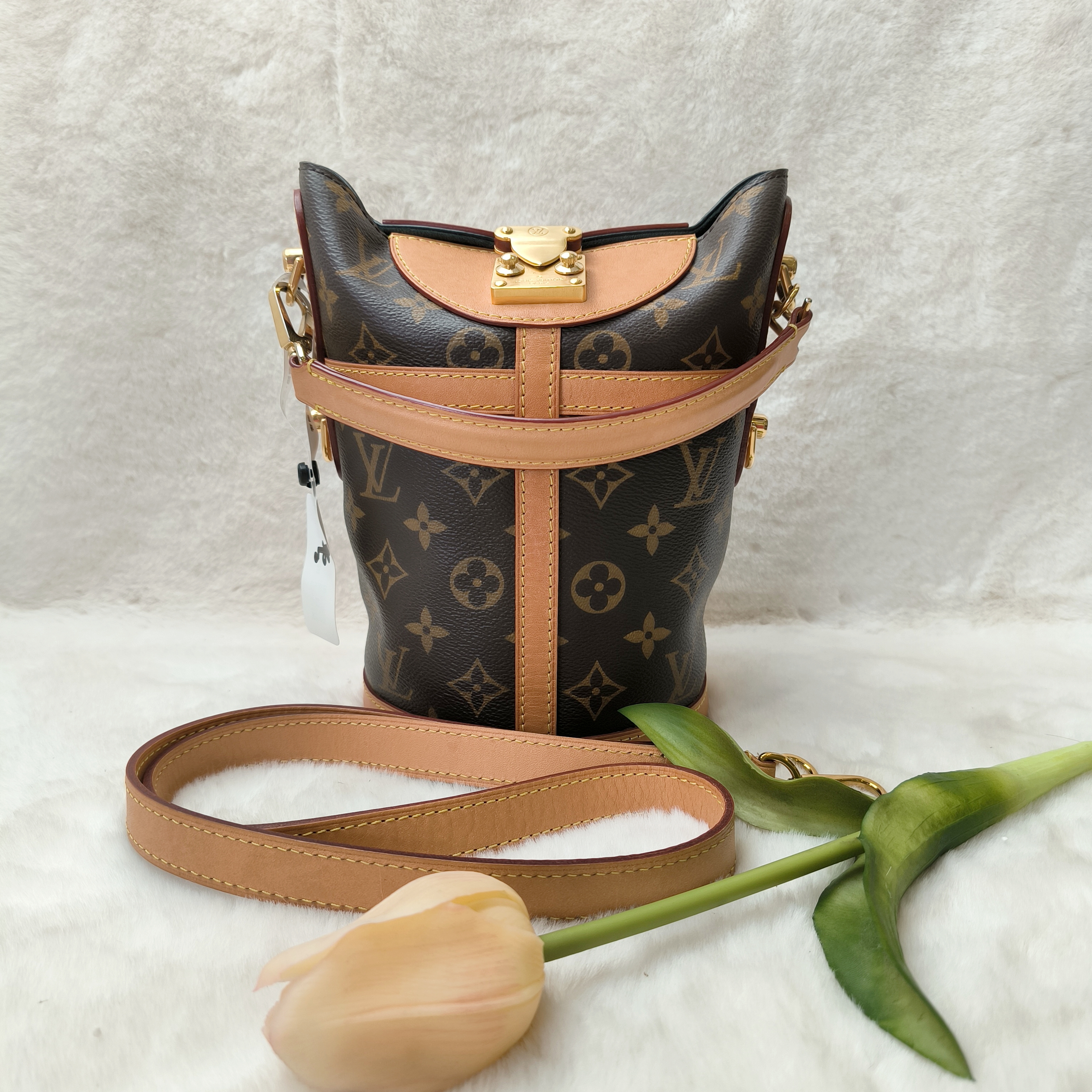 95新 LouisVuitton/路易威登 LV/Duffle老花薯条包 97新/sy