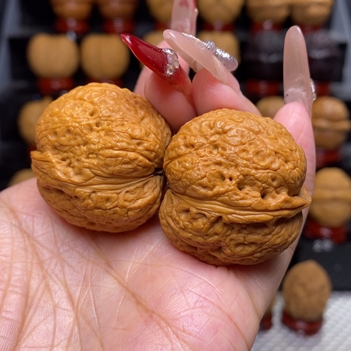 文玩核桃把件蚂蚁纹金蟾29号