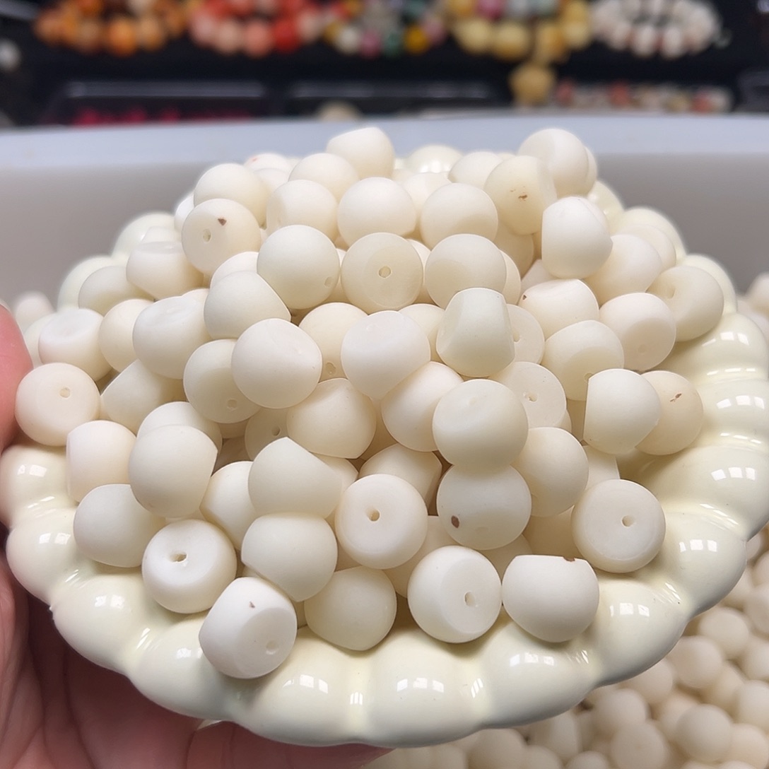 手串菩提根/象牙果50颗15➕尺寸磨砂蒜瓣瑕