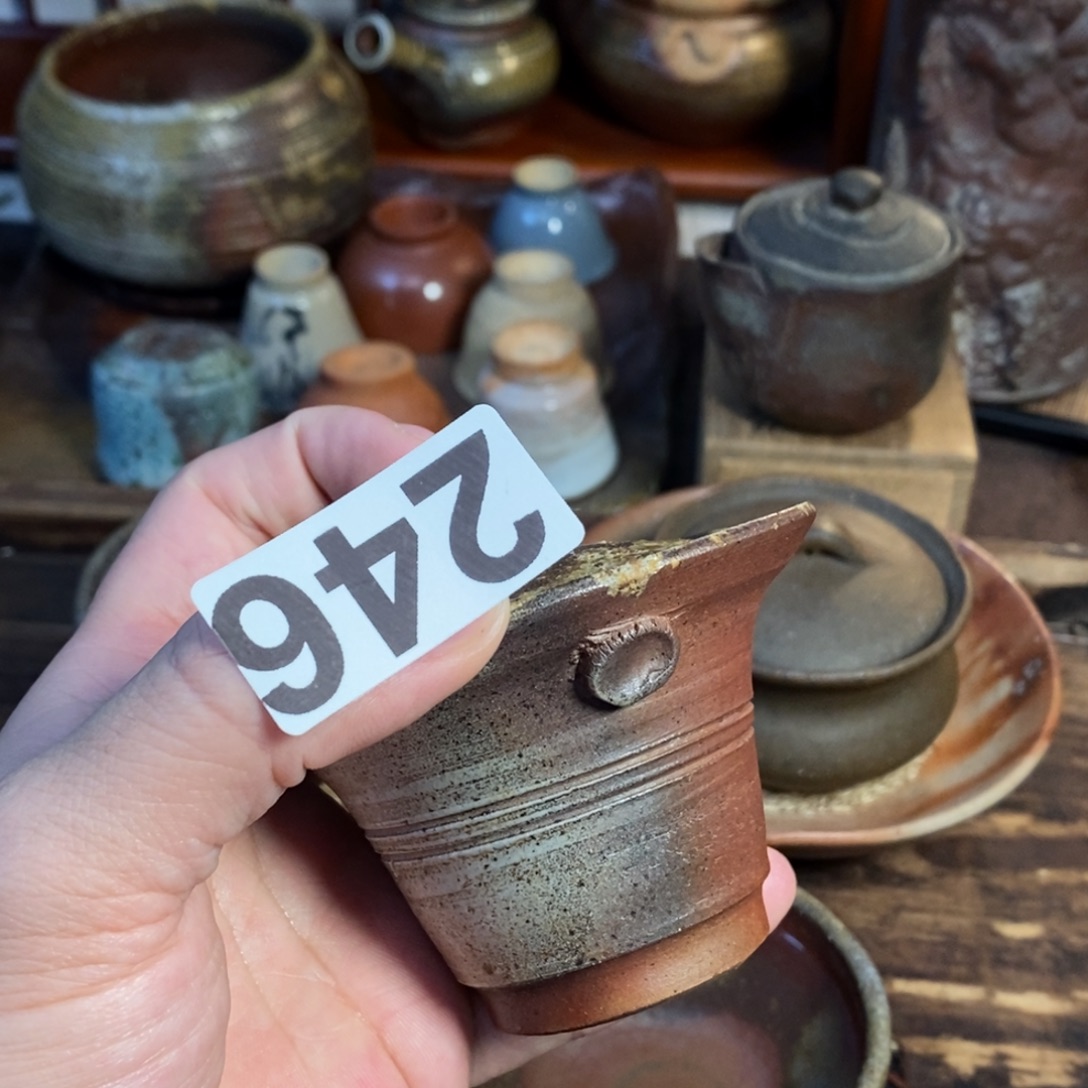 好***.备前烧柴烧茶具飞碟