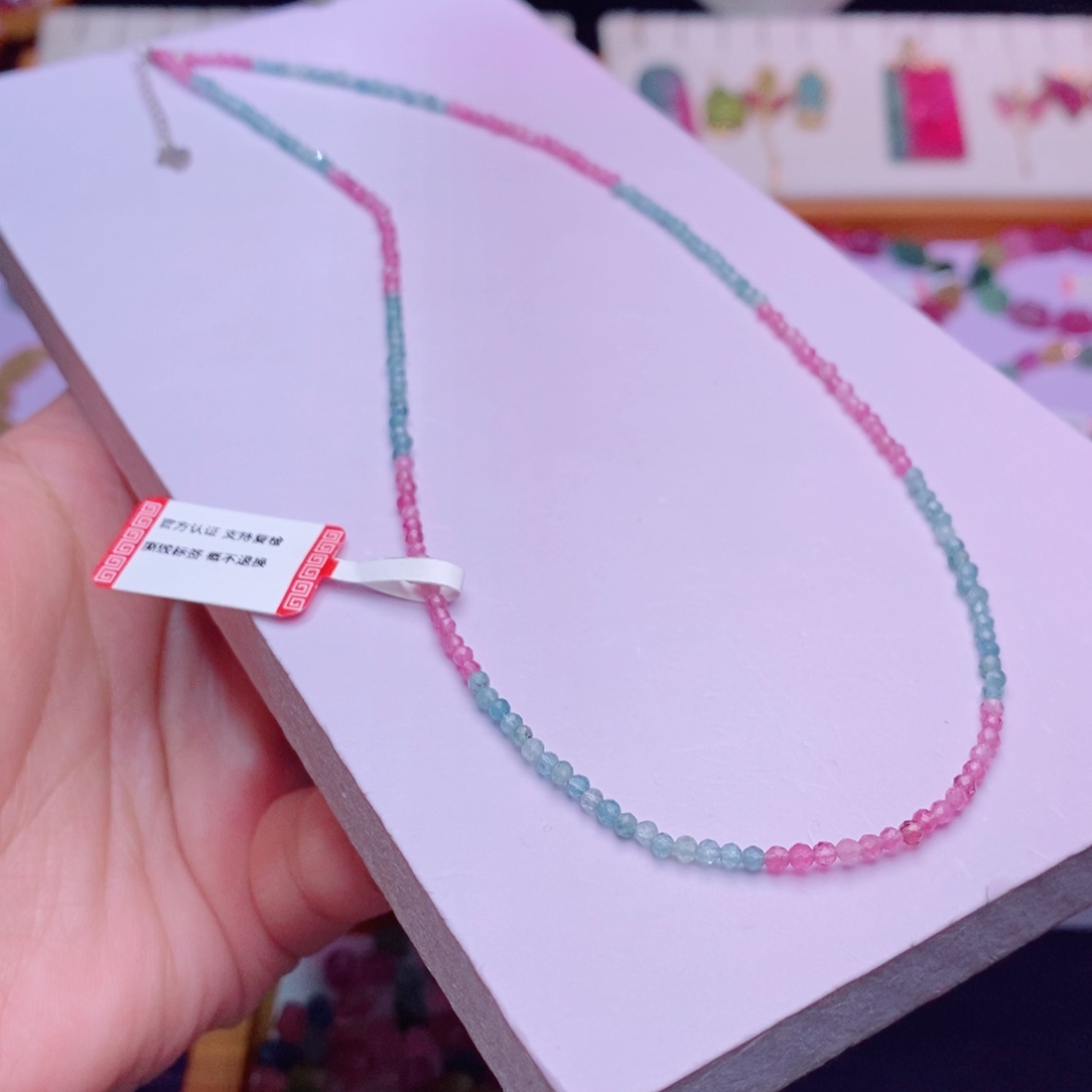 颈饰未镶嵌碧玺锁骨链m