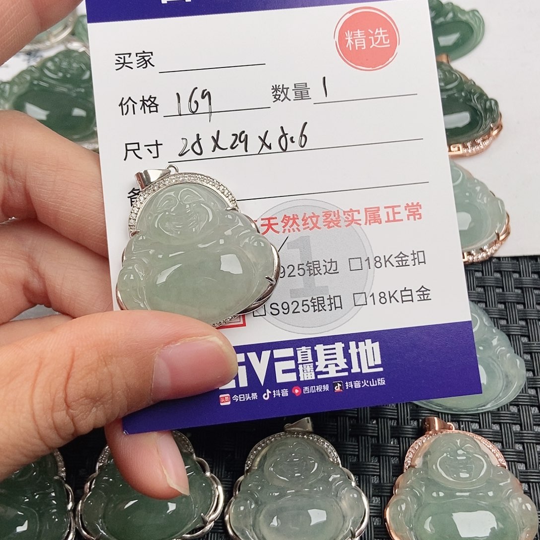 翡翠银S925镶嵌颈饰