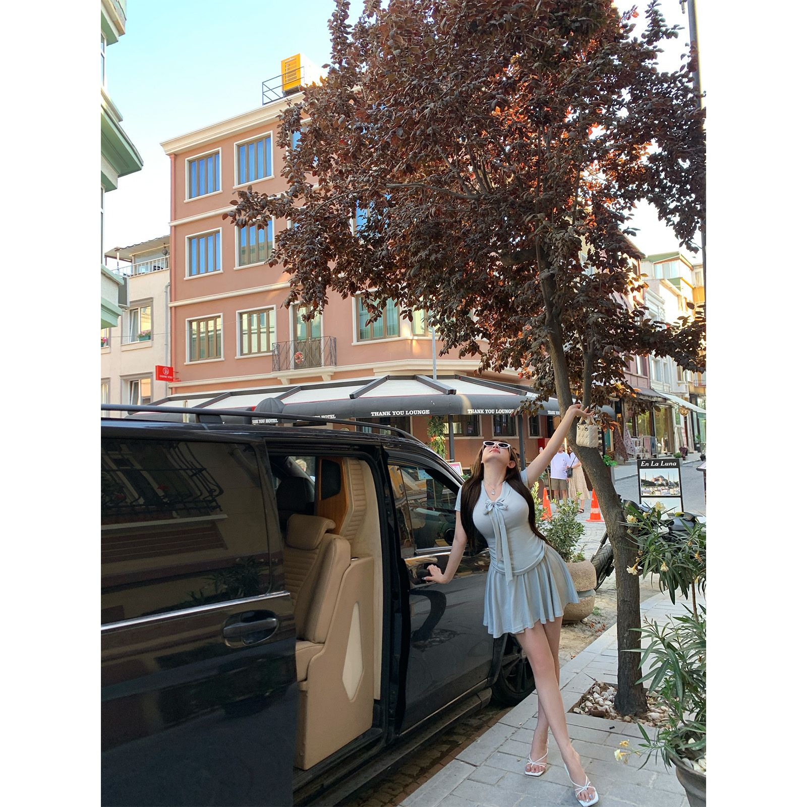 巨遮肚肚嘻嘻!!!【“蓝风铃”套装·天丝棉冰肌感!!!】ZTAP2986