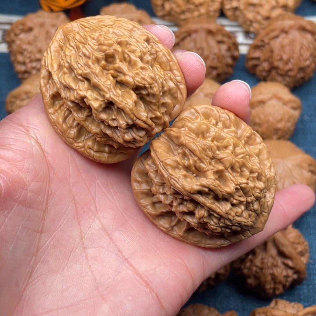 永***全把件文玩核桃43虎头