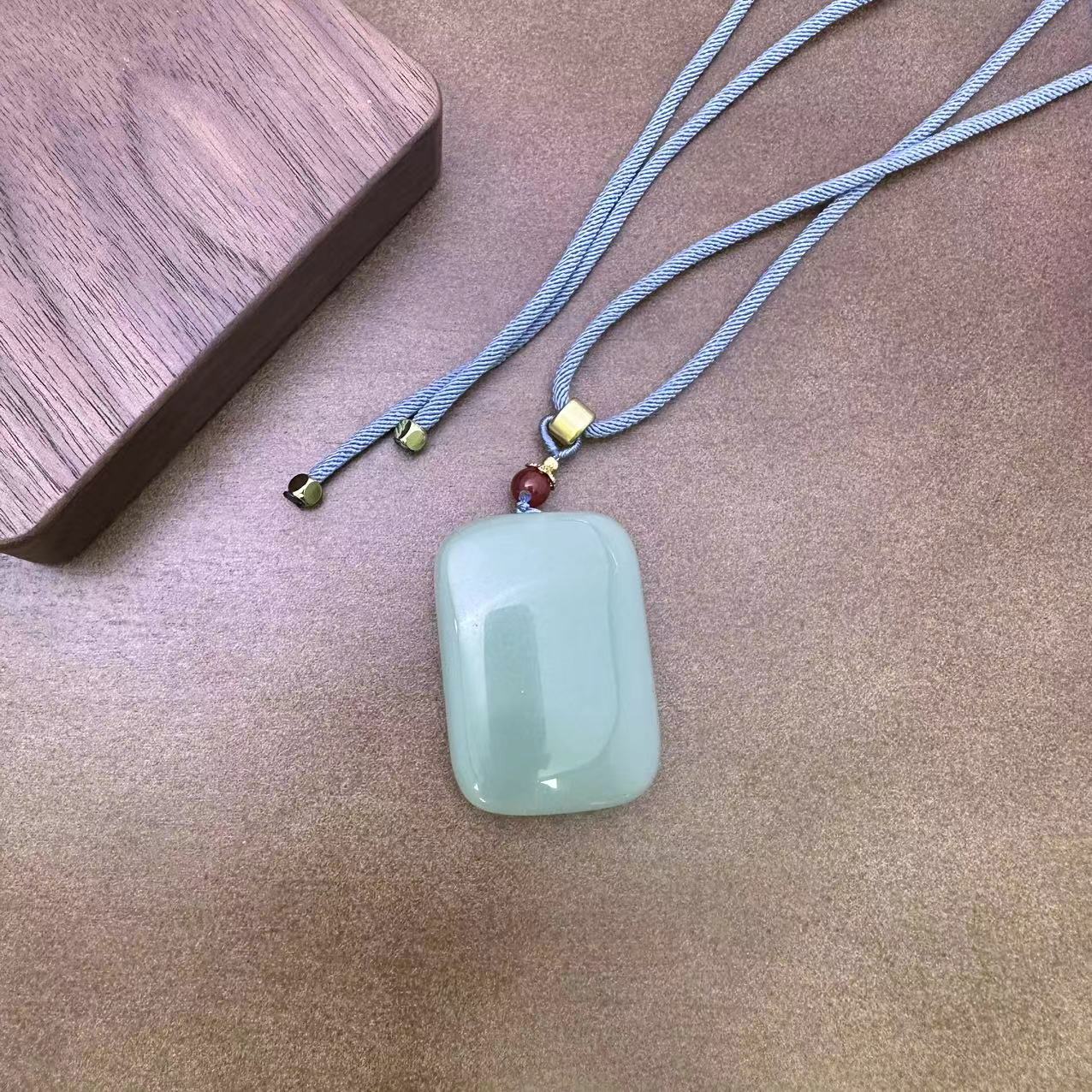 佳玺饰品 293 粉青方形 项链 多样性发货