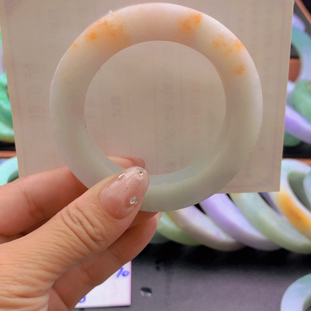 未镶嵌锦上添花红翡52到58定制翡翠