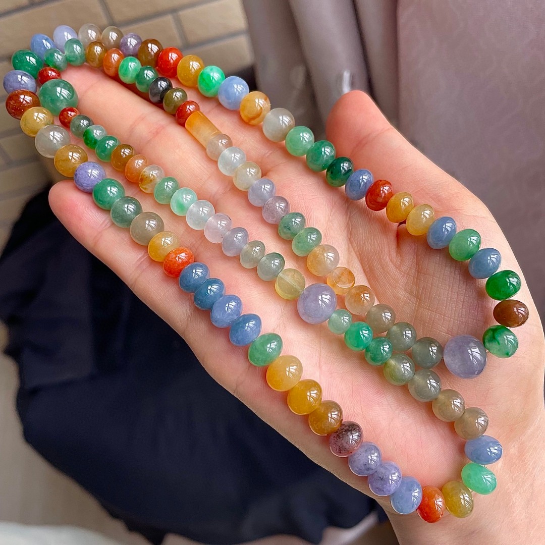 冰种多宝翡翠手串项链