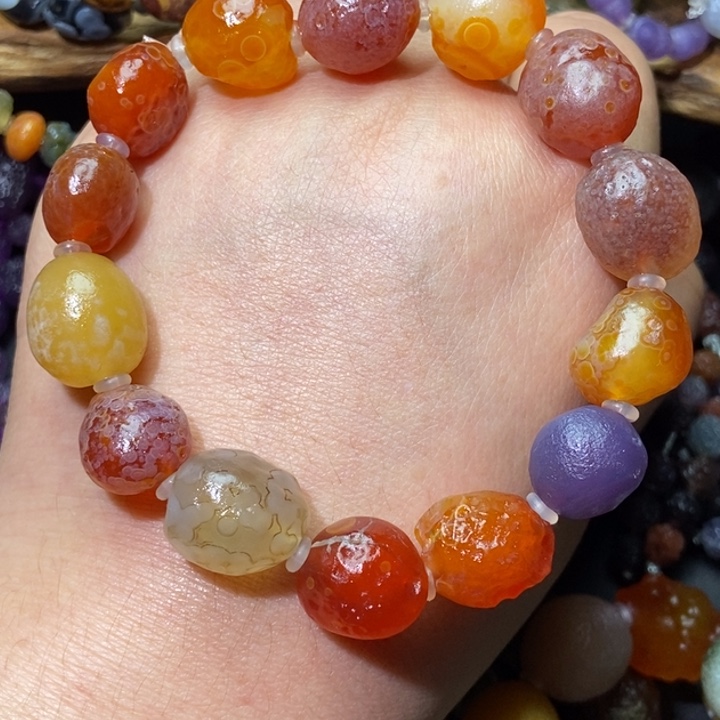 玛瑙/玉髓合金颈饰