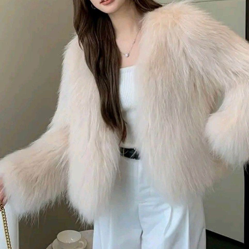 短款外套纯手工编织时尚洋气欧洛风