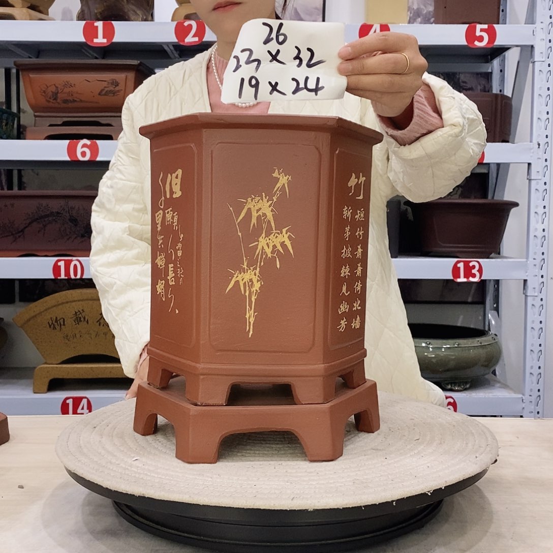 紫砂花盆紫砂花盆