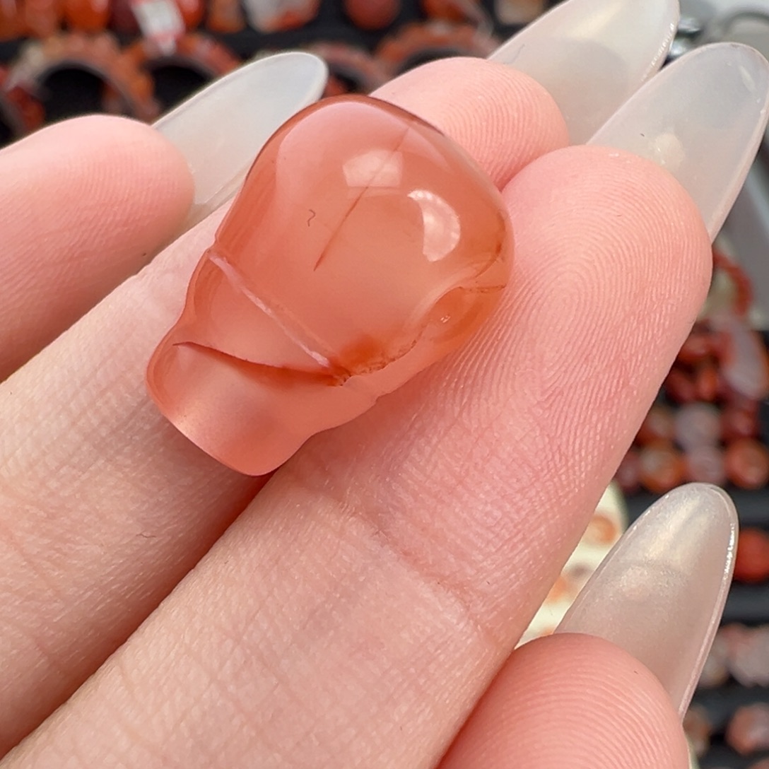 南红玛瑙未镶嵌颈饰三通