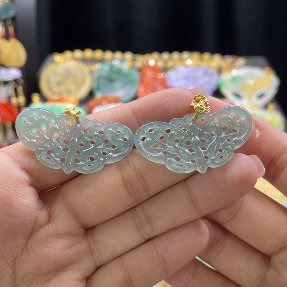 翡翠颈饰未镶嵌代编织