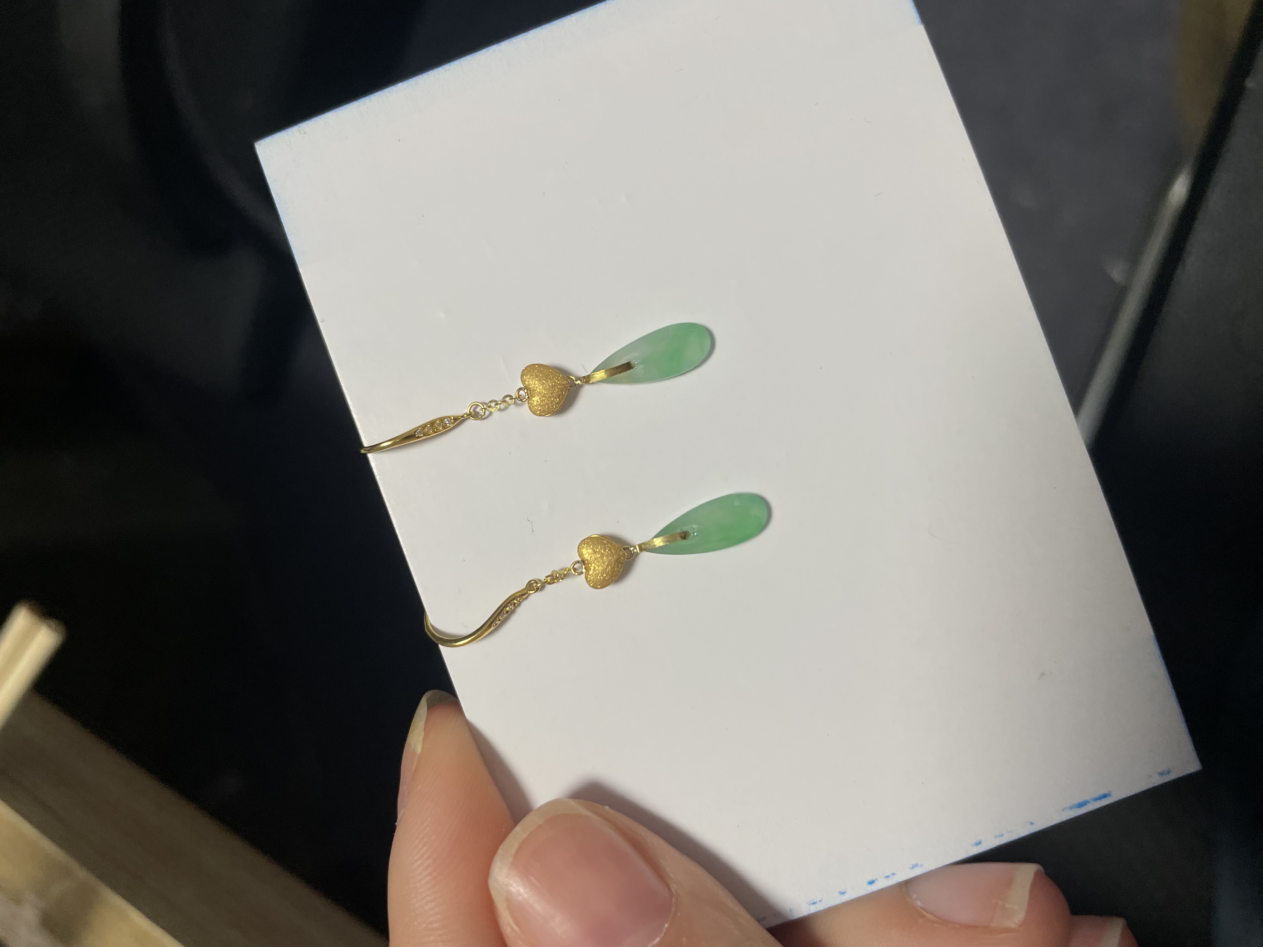 媞姿耳饰  缅甸翡翠A货水滴款
