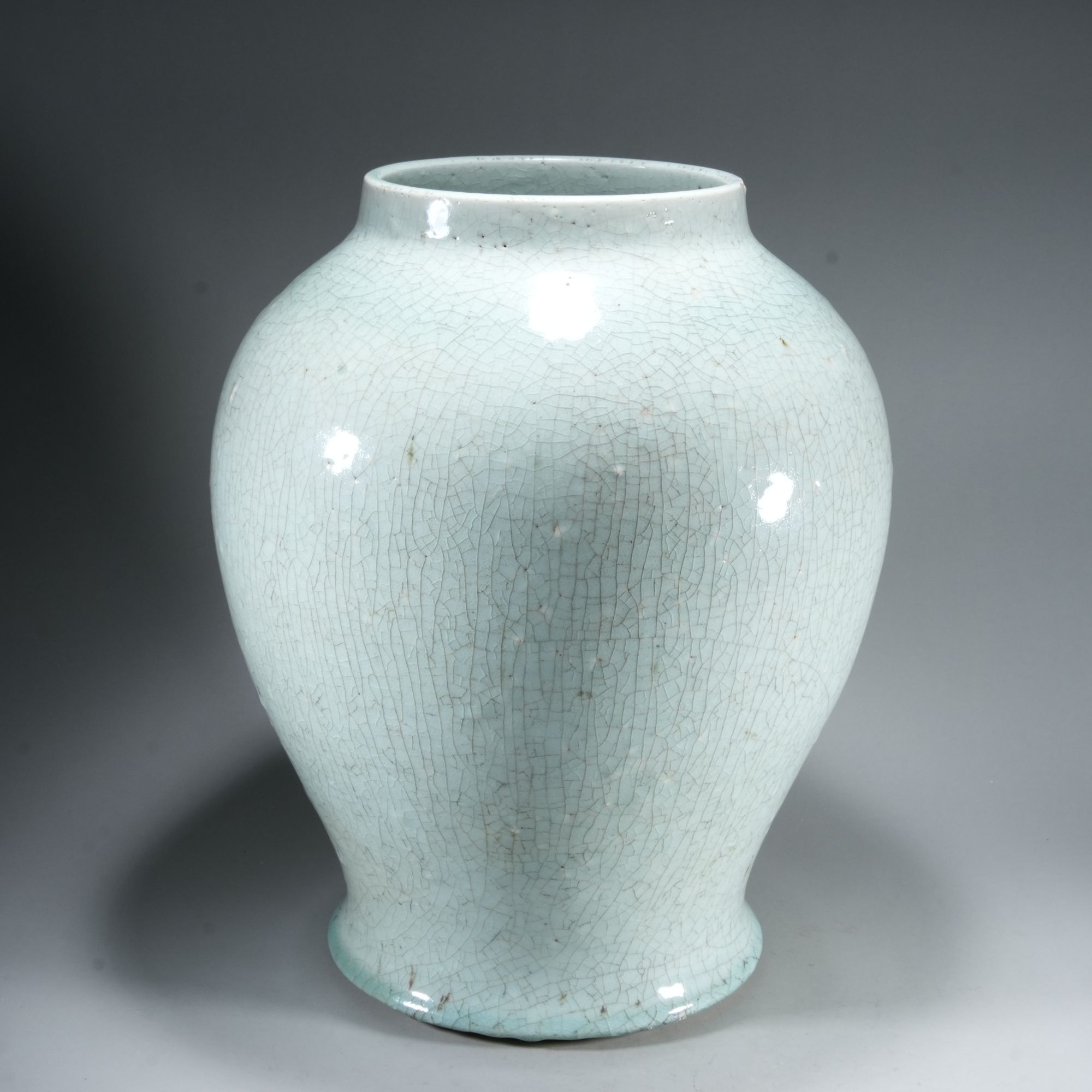 LJ08/清中期 郎窑绿釉大罐【华豫之门甄选】