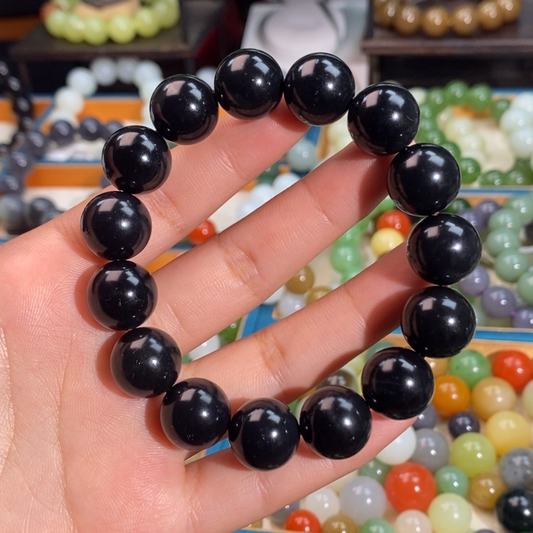 和田玉手串未镶嵌W 14