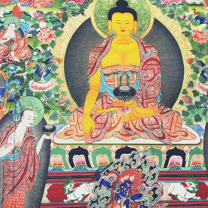 吊坠唐卡手绘作品欣赏1