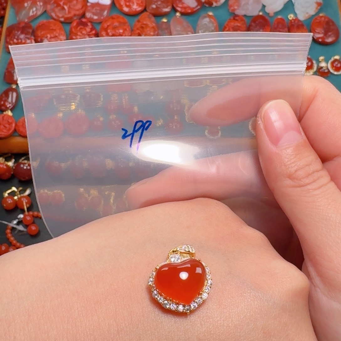 南红玛瑙南红保山冰红银S925镶嵌