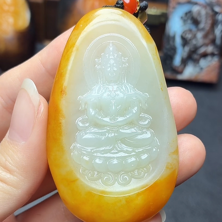 和田玉玉石挂件N1124拍一发一