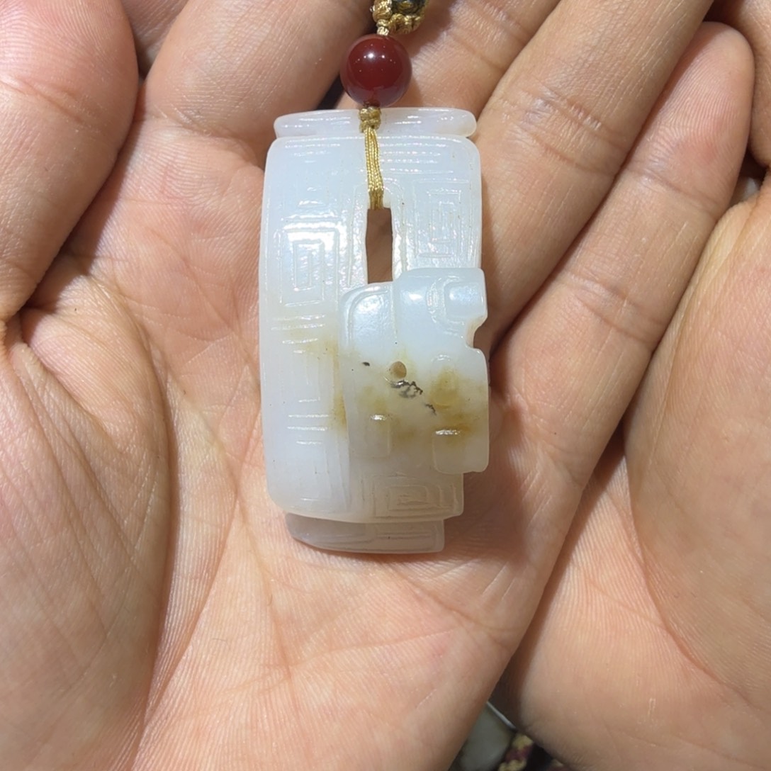 和田玉挂件未镶嵌•***心