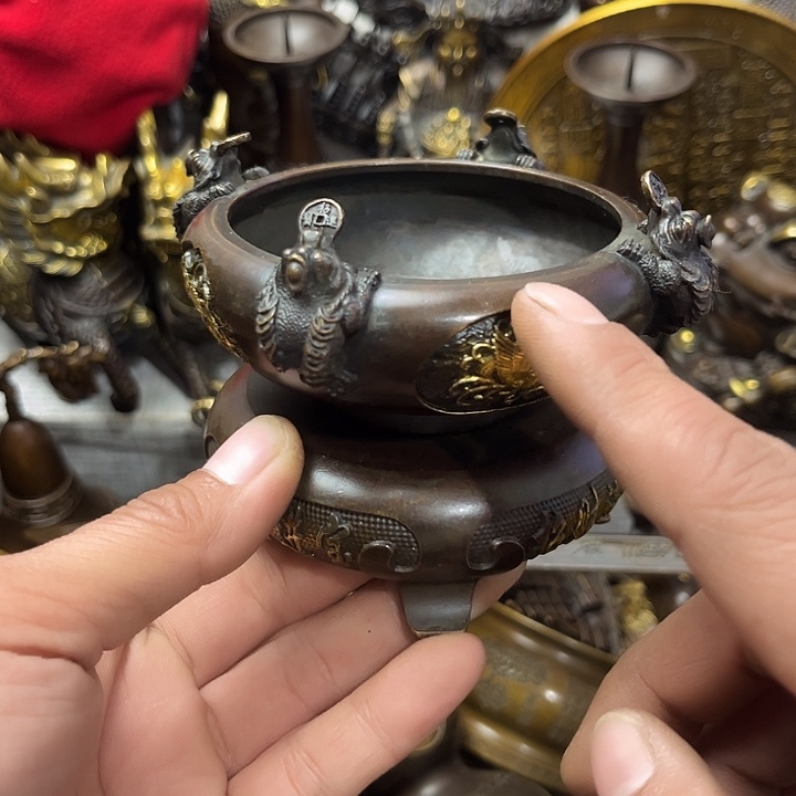 顺顺利利，铜器摆件