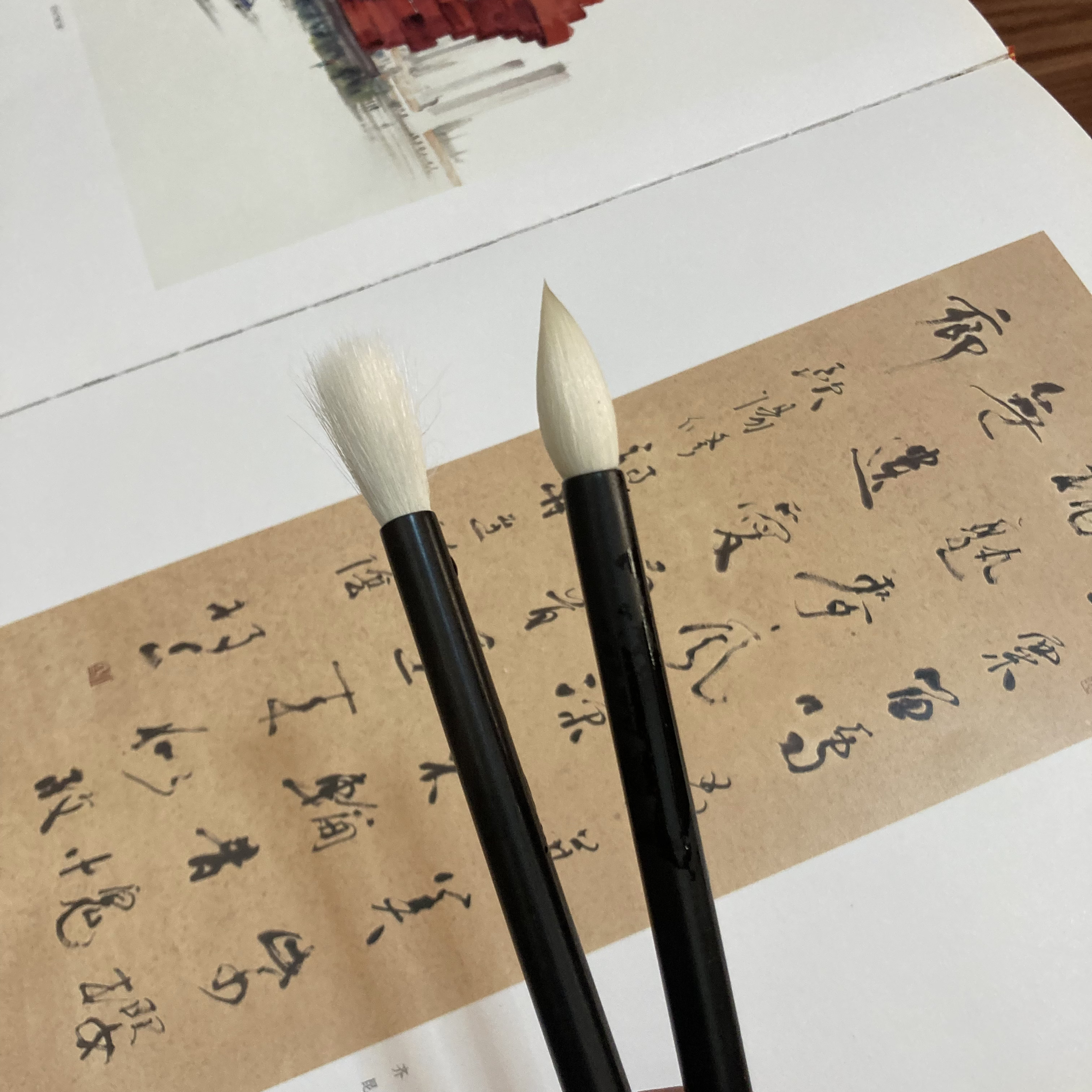 黑檀木纯羊细嫩光锋：出锋：3.0cm 口径：0.7cm 篆书 隶书 行书 创作