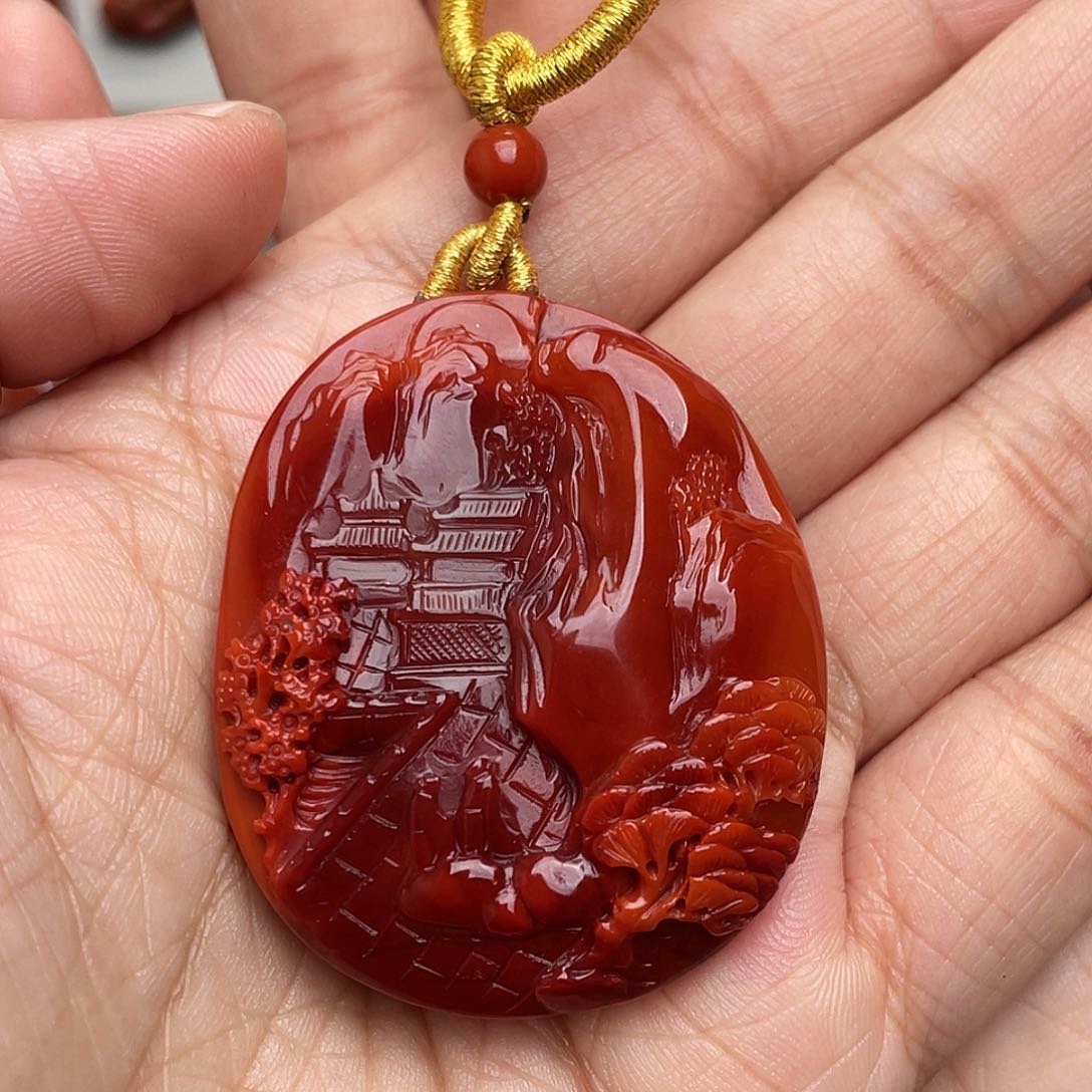 南红玛瑙吊坠未镶嵌❄️***