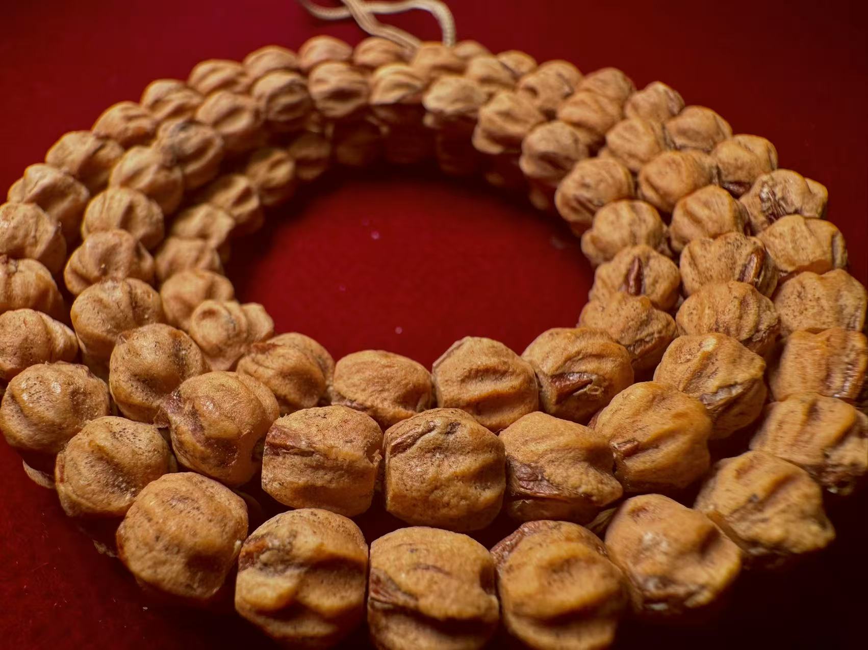 腔调热振柏香红牙玉化直切多棱