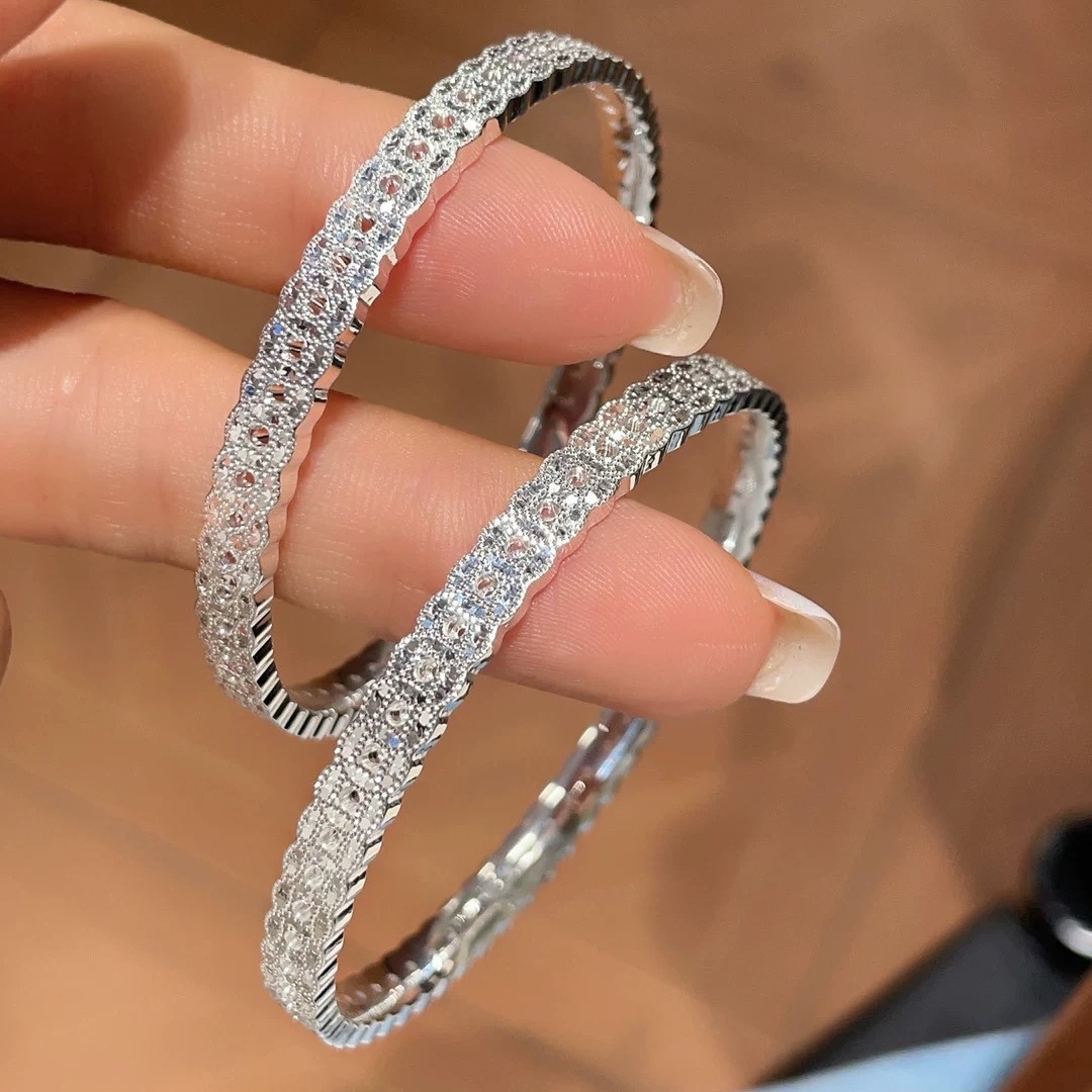 足银手镯 足银9999碎冰冰钱币手镯新中式纯银送女友闺蜜生日礼物