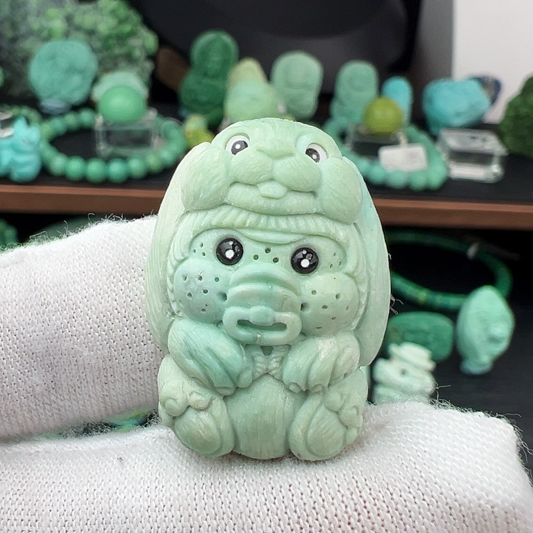 绿松石未镶嵌绿松石主播璐璐