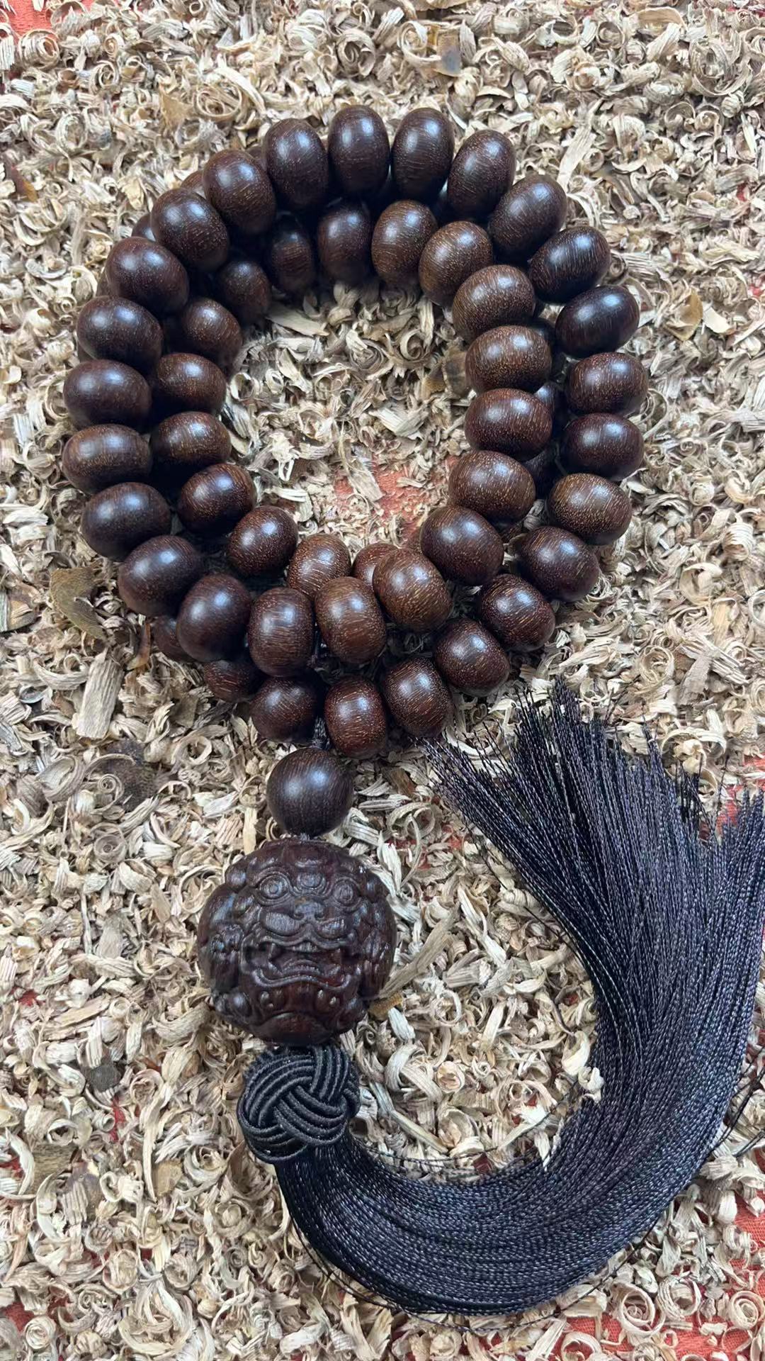 沉香ZJL45手持算盘珠1.1*1.4+貔貅吊.坠3.3（多样性发货）