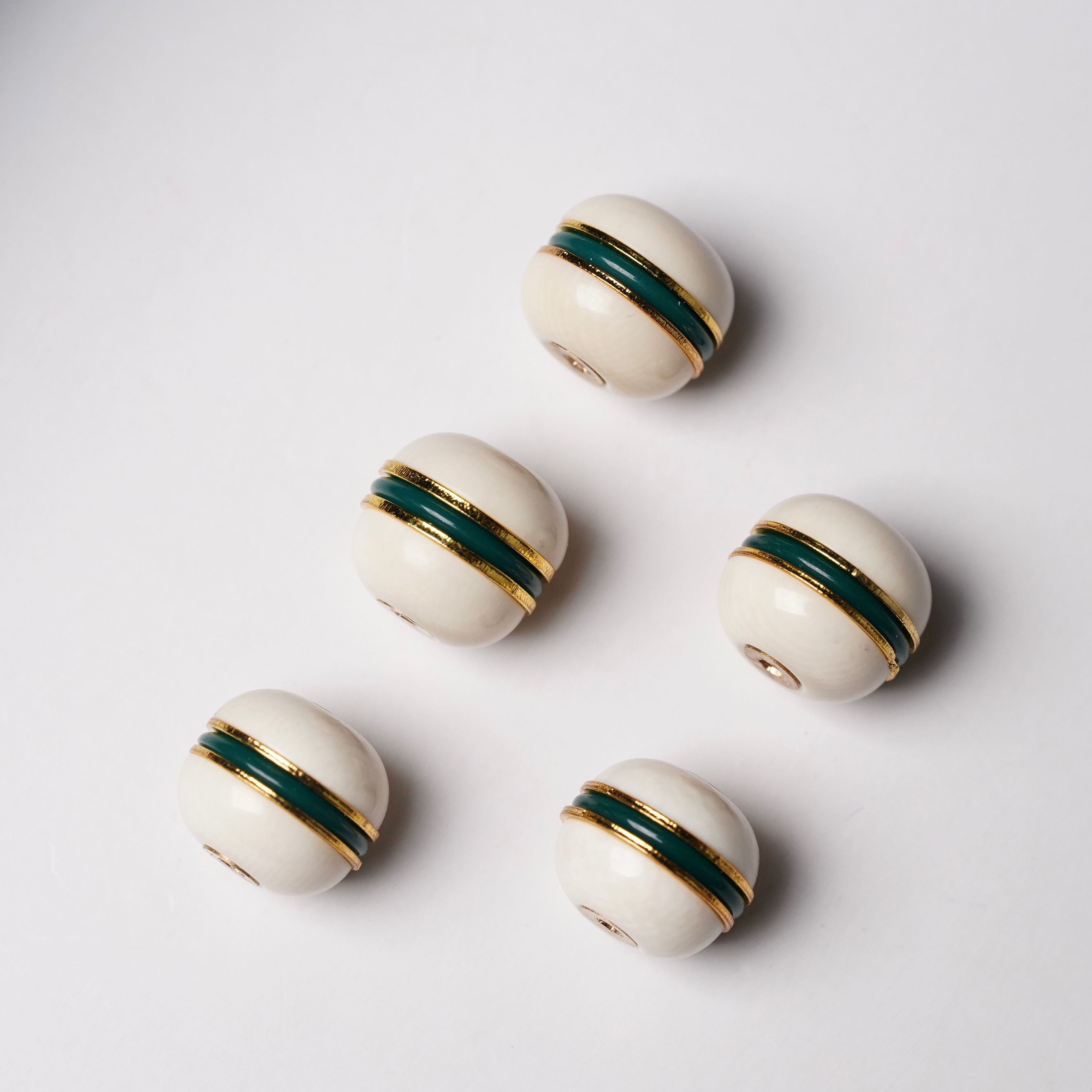 A056天然猛犸象牙精工汉堡珠12×11mm 一颗 支持鉴定 假一罚四