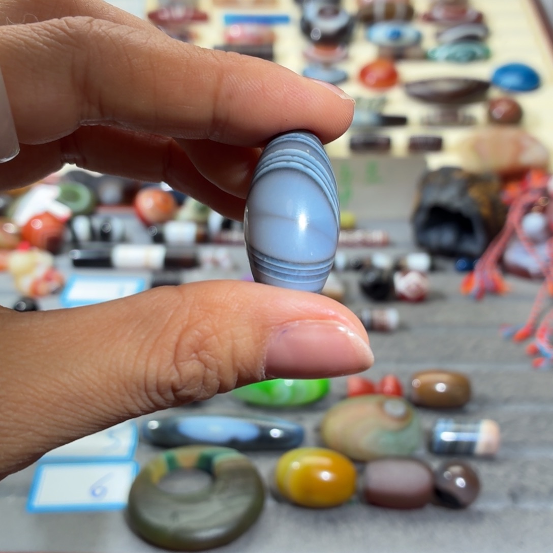 星***月玛瑙/玉髓合金颈饰