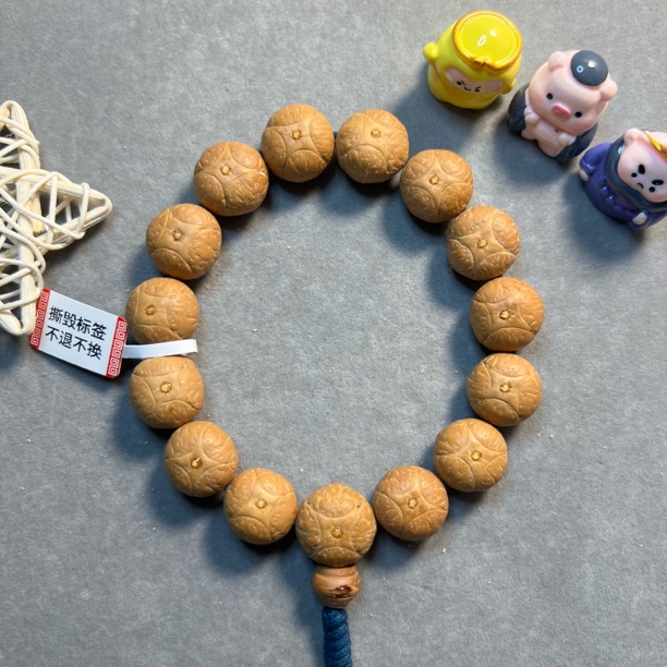〖B418155〗25年18毫米尼泊尔麒麟眼菩提手串原生态精挑文玩手串