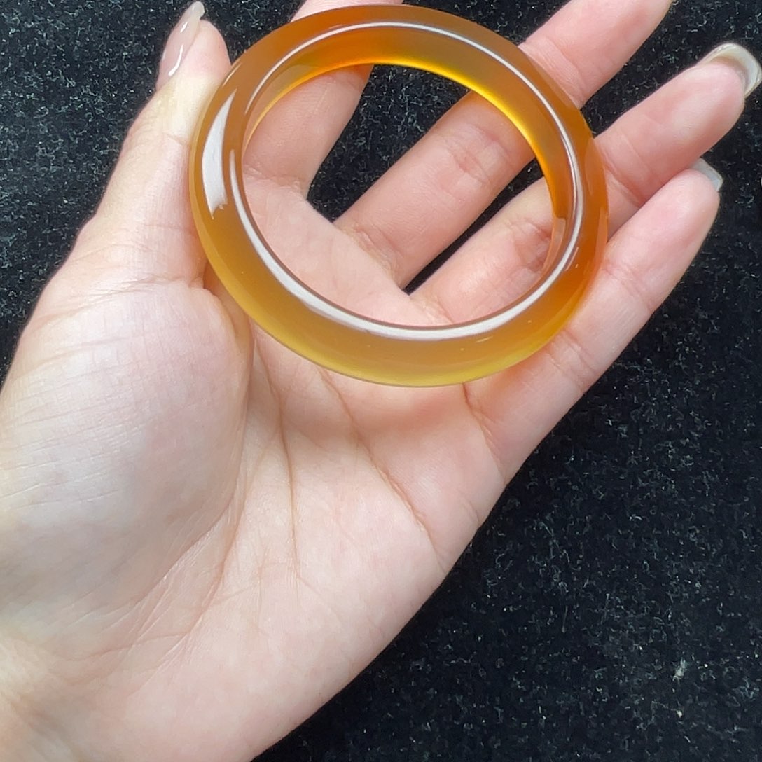 玛瑙/玉髓手镯未镶嵌金**比
