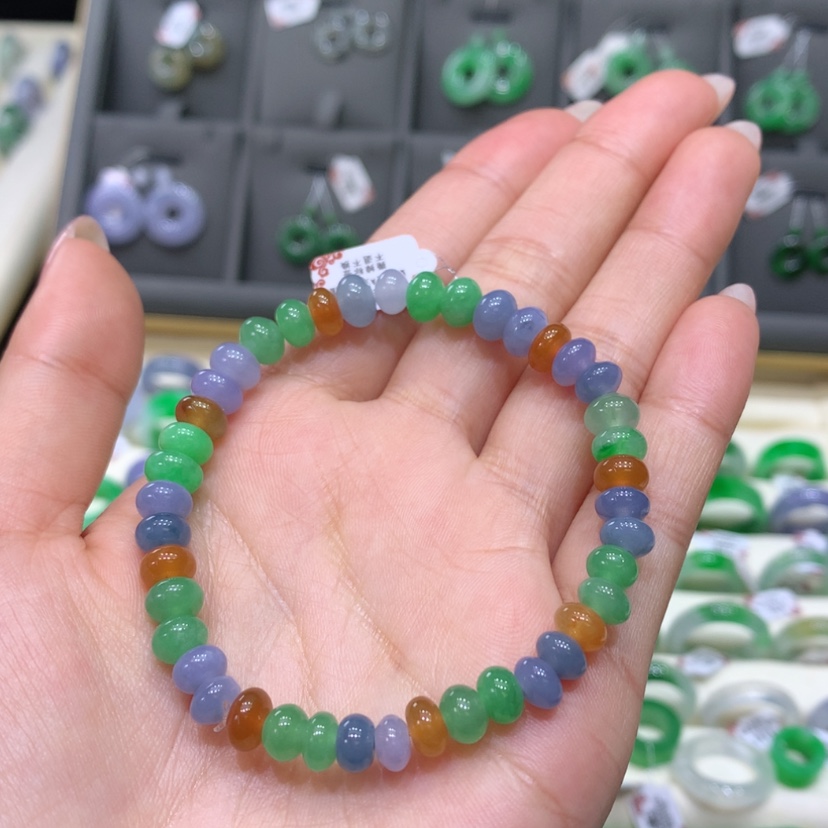 【闪购商品】翡翠戒指未镶嵌冰多宝手串