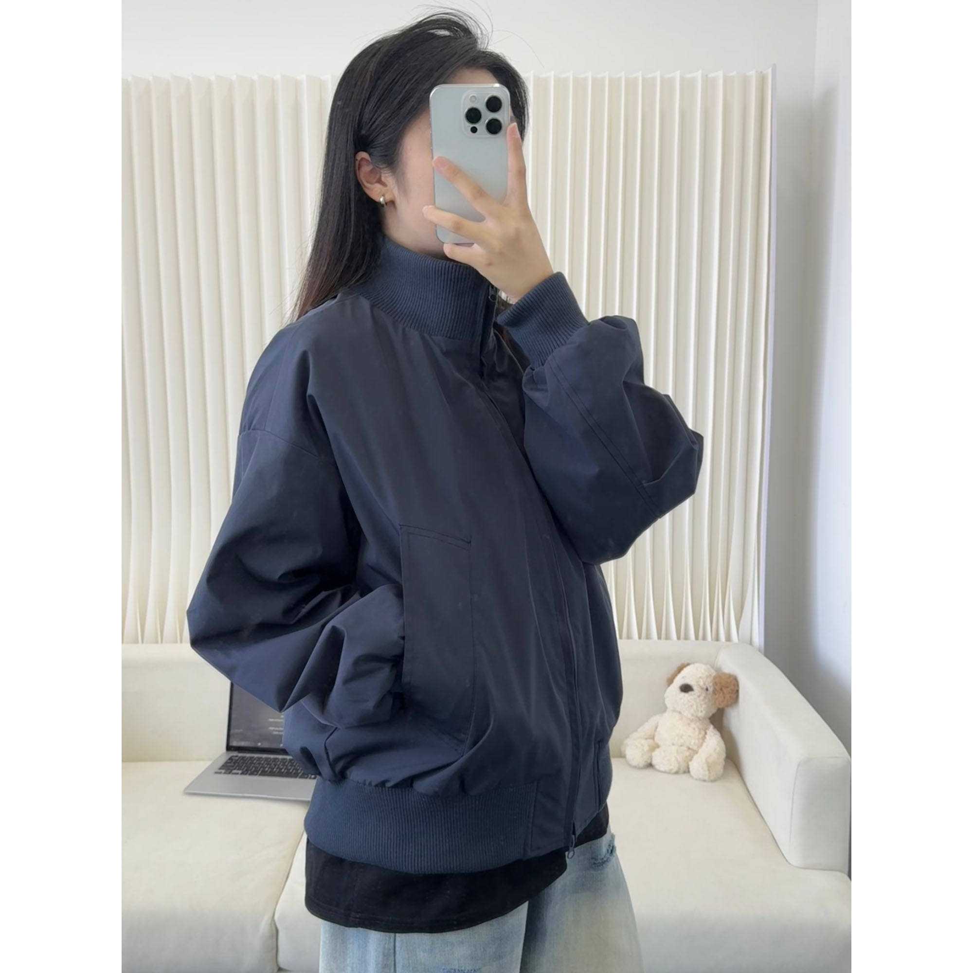 cleanfit短款工装男外套春秋季飞行员穿搭三防立领冲锋衣美式夹克