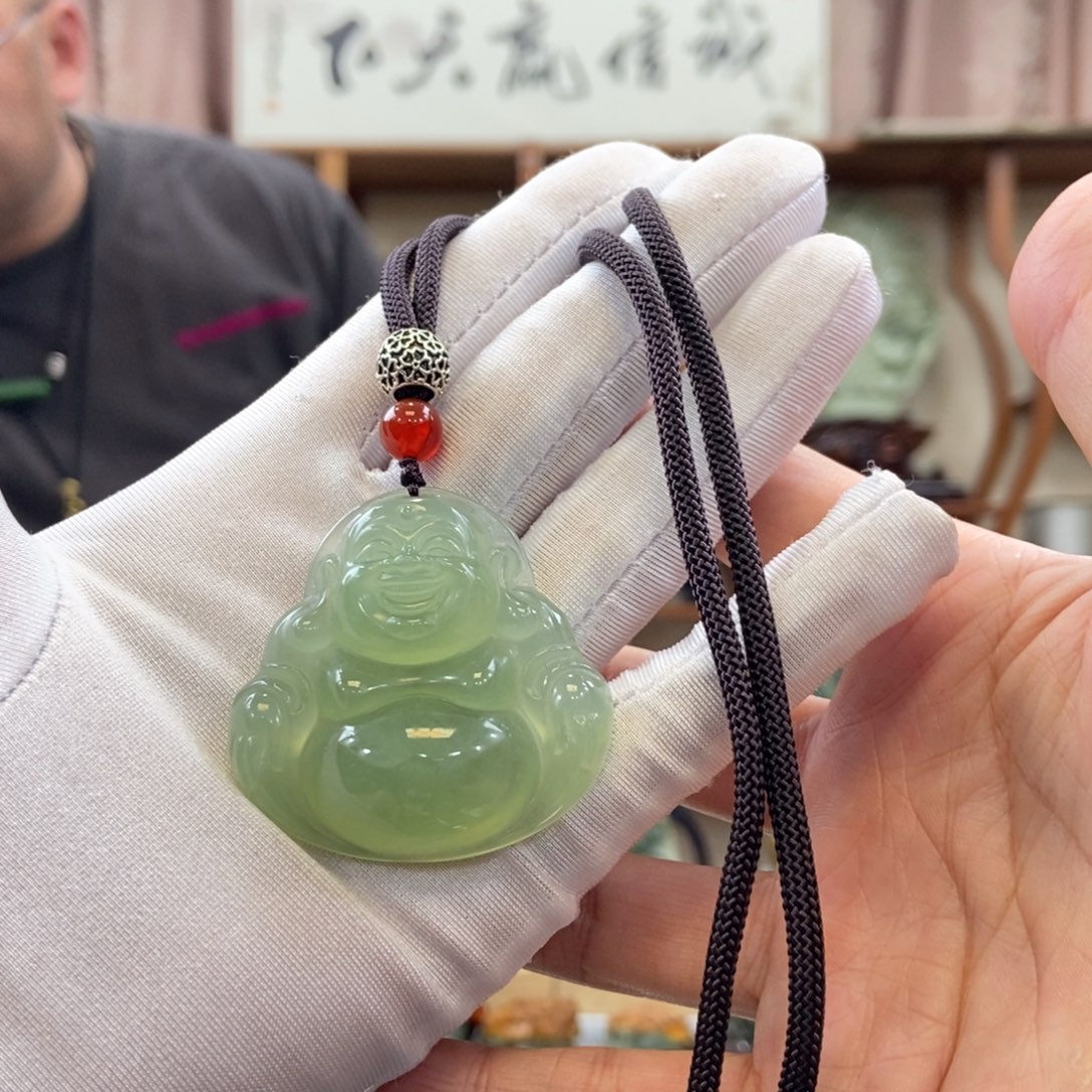 蛇纹石玉吊坠未镶嵌花****3