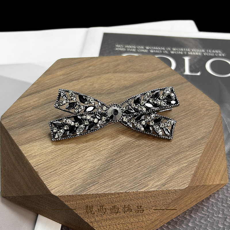 【LXX靓西西】8040 鸭嘴夹6厘米麦穗蝴蝶结精致优雅百搭碎发夹