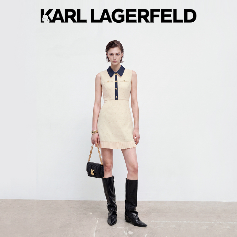 KARLLAGER卡尔拉格斐无袖连衣裙女装P26E1305