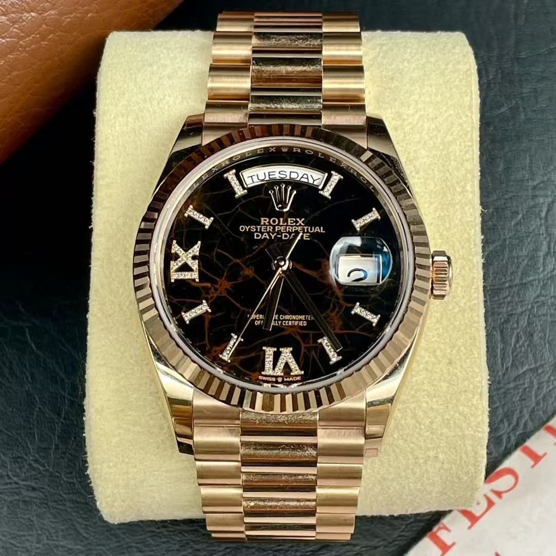 95新 Rolex/劳力士 劳大/劳力士128235赤铁石/22年全套/6207